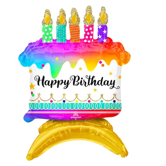 18" Birthday Cake Foil Balloon